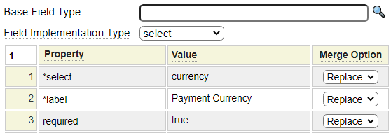 Currency field definition