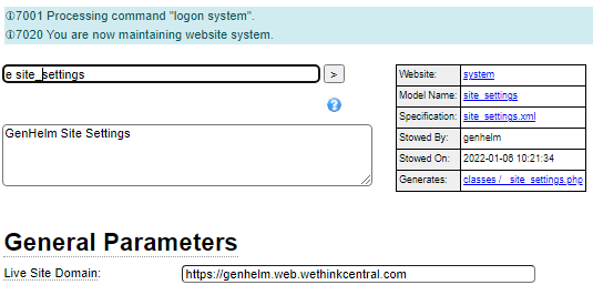 Edit system site_settings