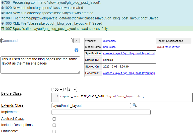 Inheriting the main layout for blog pages