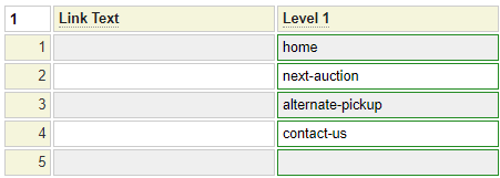 Flexgrid fields offering help will have a green box around them