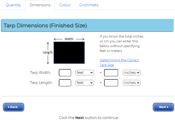 Tabbed form