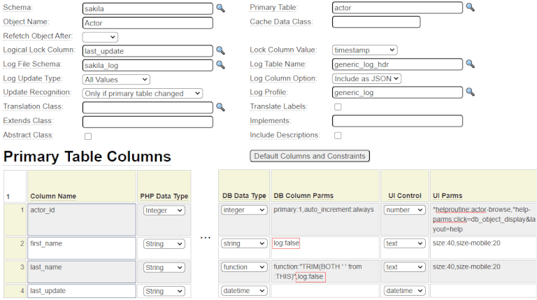 Generic Logging Example