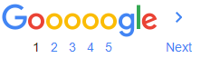 Google pagination example