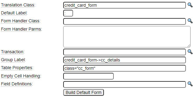 Optional form properties