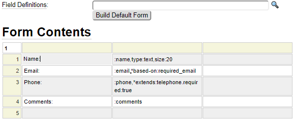 Sample form