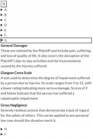 GenHelm - glossary Model Help