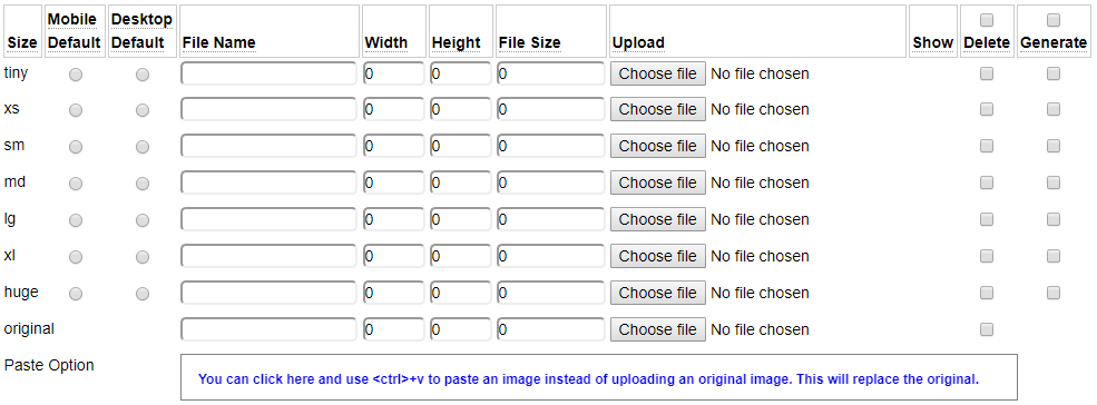 Srcset is used to define images of different sizes