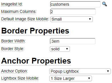 Sample imagegrid specification