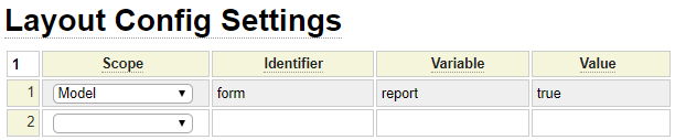 Sample config setting for mailform layout