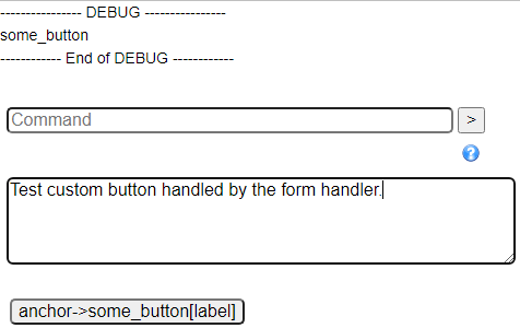 Custom button on form