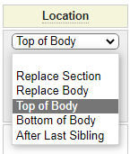 Location selector in custom code flexgrid