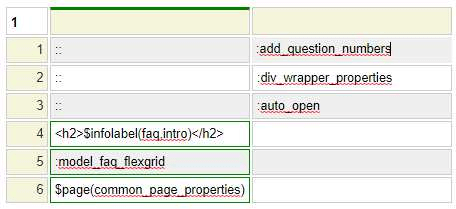 FAQ model form