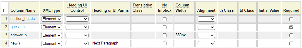 FAQ Model Flexgrid Definition