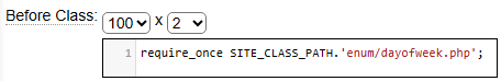 Require the enum definition