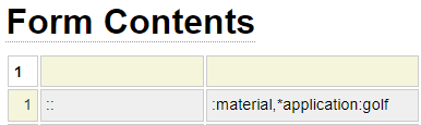 Form containing material field