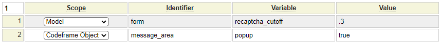 Site Settings Configurations