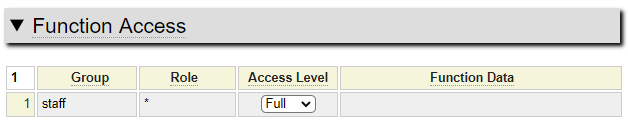 Setting page access rules