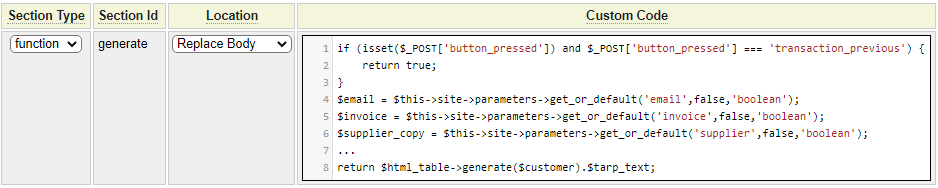 order_summary custom page definition