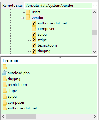 Vendor folder